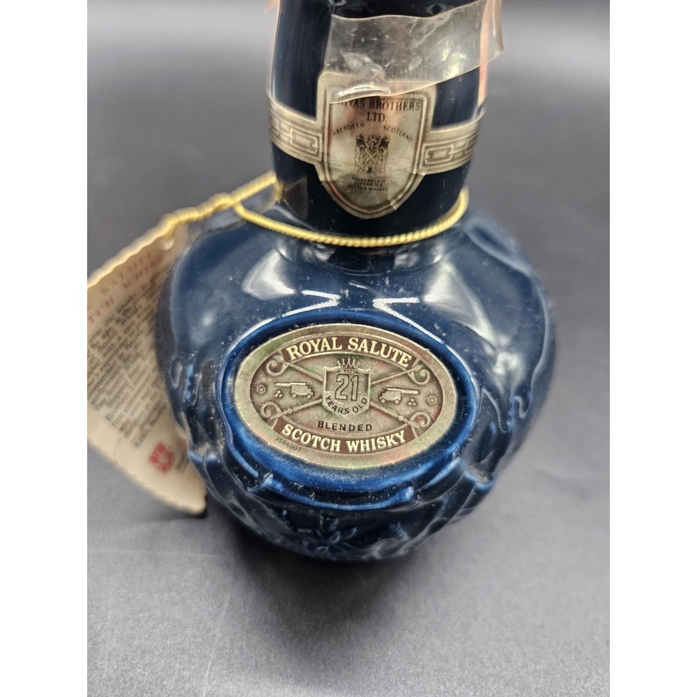 Royal Salute Scotch 1801 Whiskey Bottle Chivas Brothers Wade Spode 50 ML Empty - Picture 2 of 7